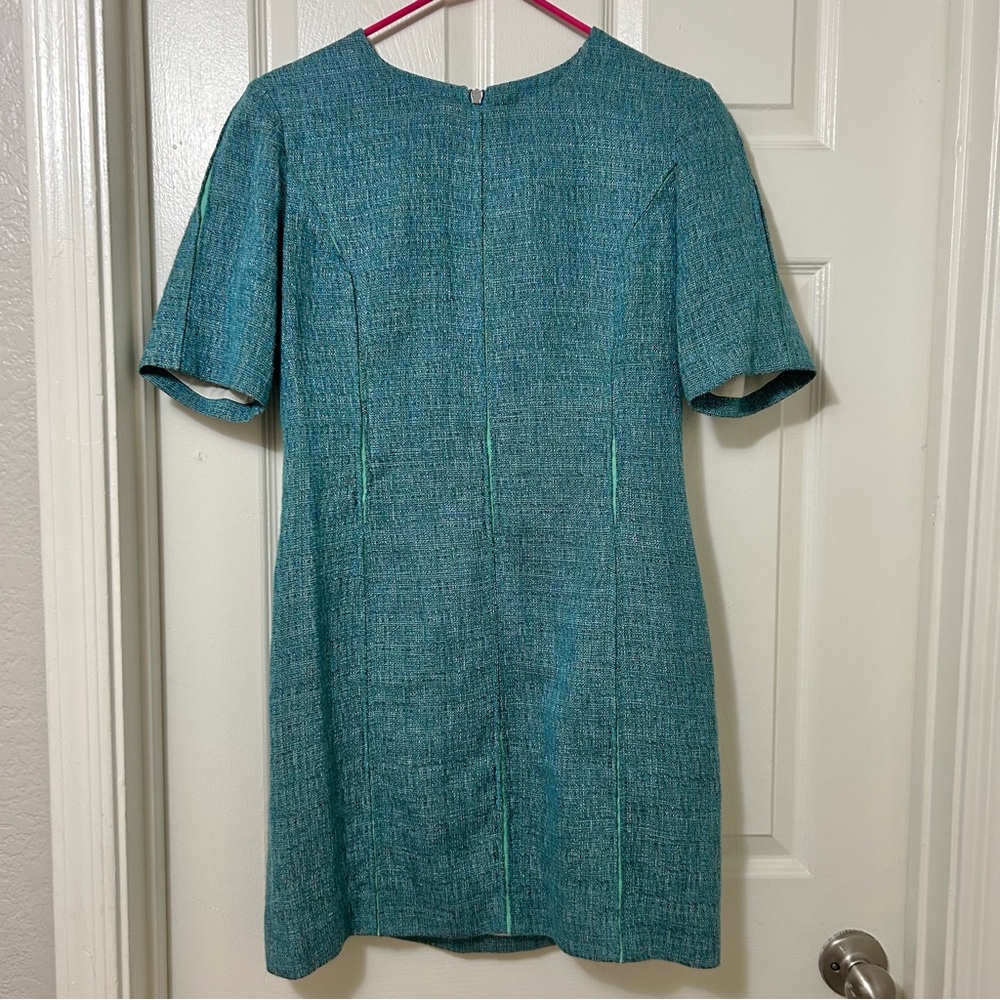 Rag & bone turquoise tweed sheath dress Size 4